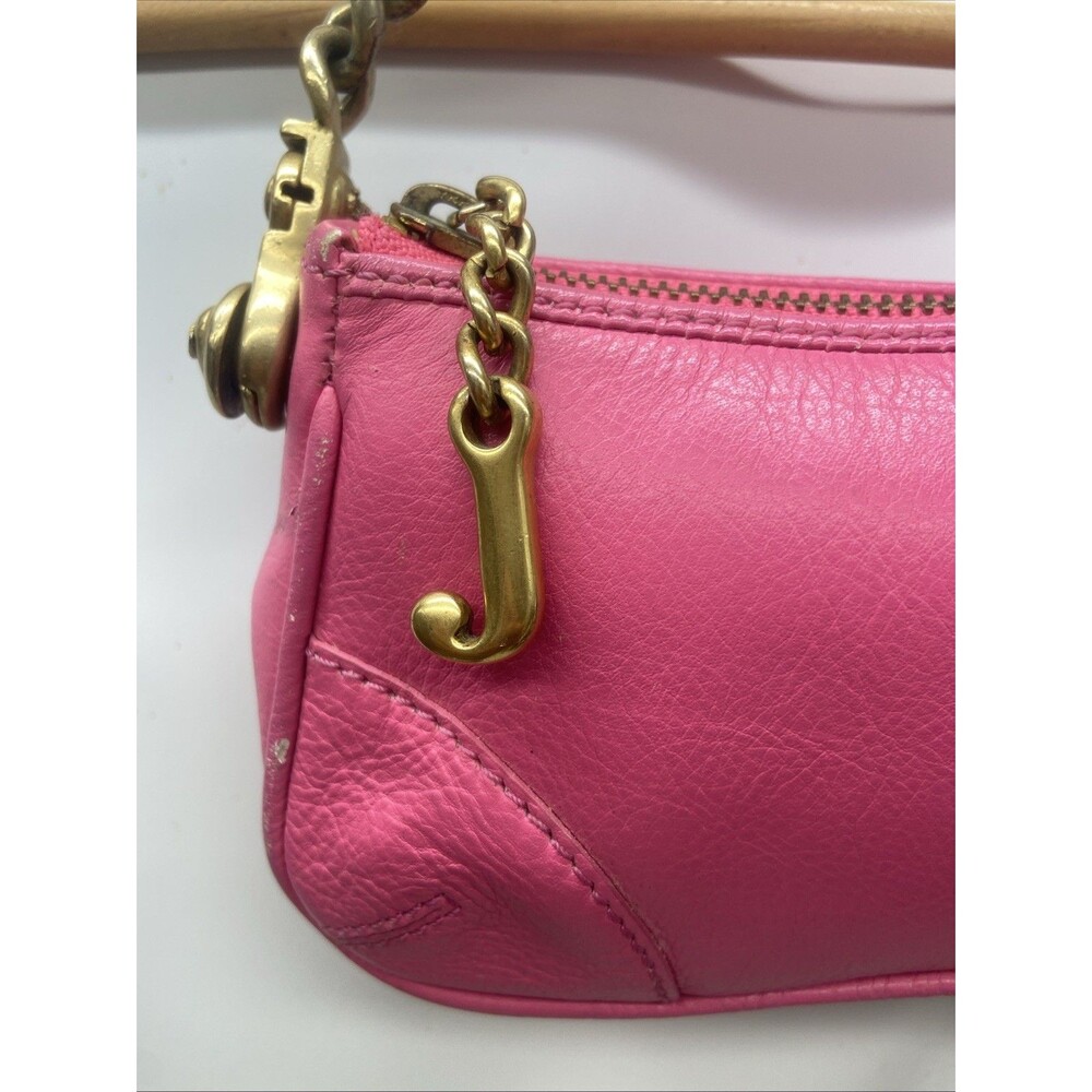 Juicy Couture Pink Genuine Leather Baguette / Mini Bag - Picture 3 of 16